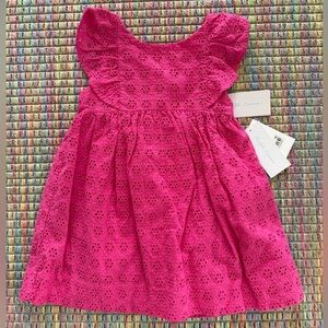 Ralph Lauren Eyelet Flutter-Sleeve Dress